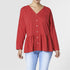 Bailey Oversized Top - Red - Final Sale